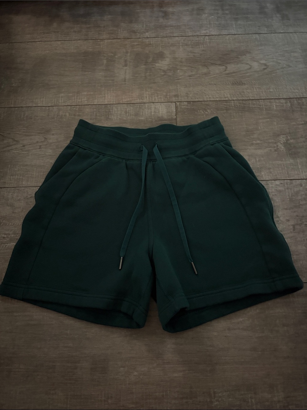 lululemon athletica Forest Green Drawstring Athletic Shorts